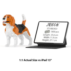 Real size of the Beagle 03 next to a 13-inch tablet