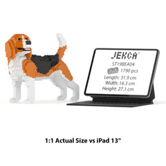 Real size of the Beagle 04 next to a 13-inch tablet