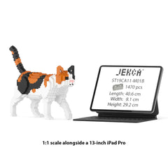 Real size of the Cat 11S-M01B next to a 13-inch tablet