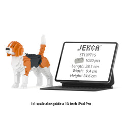 Real size of the Beagle 01 next to a 13-inch tablet