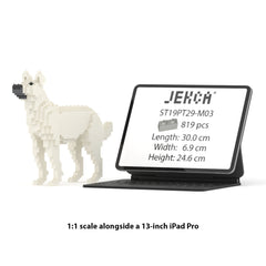 Real size of the Mongrel 01-M03 next to a 13-inch tablet