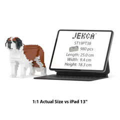 Real size of the St. Bernard 01 next to a 13-inch tablet