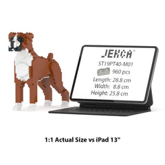 Real size of the Boxer 01-M01 next to a 13-inch tablet