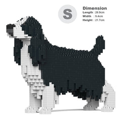 Real size of the English Springer Spaniel 01-M02 next to a 13-inch tablet
