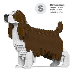 Real size of the English Springer Spaniel 01-M03 next to a 13-inch tablet