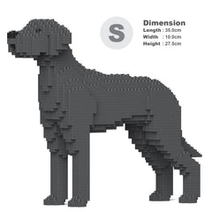 Real size of the Great Dane 01-M03 next to a 13-inch tablet