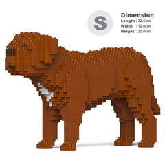 Real size of the Dogue de Bordeaux 01 next to a 13-inch tablet