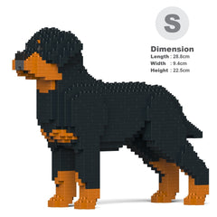 Real size of the Rottweiler 02 next to a 13-inch tablet
