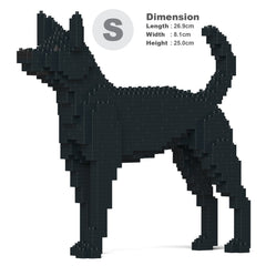 Real size of the Formosan Mountain Dog 01 next to a 13-inch tablet