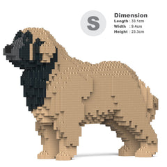 Real size of the Leonberger 01-M02 next to a 13-inch tablet