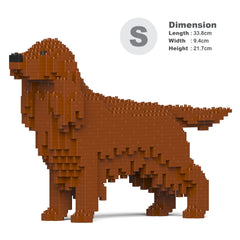 Real size of the Irish Setter 01-M01 next to a 13-inch tablet