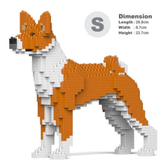 Real size of the Basenji 01-M01 next to a 13-inch tablet