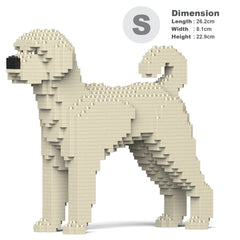 Real size of the Labradoodle 01-M01 next to a 13-inch tablet