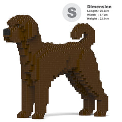 Real size of the Labradoodle 01-M03 next to a 13-inch tablet