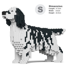 Real size of the English Setter 01-M02 next to a 13-inch tablet